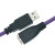 渤海USB2.0A公转A母\/AM转AF工业设备数据延长线高柔拖链抗干扰屏蔽线缆连接线现货定制 紫色高柔线 5米 带放大器