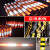 红白黑黄交通反光贴反光膜 高速公路道口桩高架警示胶带电线杆 40cm宽 2红2白直纹1米