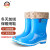 上海牌雨鞋女士中筒可拆卸棉套防寒舒适PVC耐磨防滑防汛劳保工业防护耐腐蚀耐酸碱食品加工鞋SH559A 蓝色 37