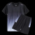 YY男女运动速干透气渐变色羽毛球服大赛服运动休闲两件套团购定制 YY黑灰色 XL
