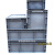 加厚EU箱过滤箱物流箱塑料箱长方形周转箱欧标汽配箱工具箱收纳箱 中号2层 灰色