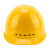 曲三电力安全帽工地国标透气工地头盔电力工程安全帽安全生产工作帽 黄色透气款