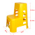 山顶松 多功能二步梯凳 登高凳 加厚塑料洗车凳两步凳台阶高低梯子凳 加厚加高款66cm黄色