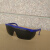 LZJV护目镜防飞溅防风沙安全透明防护眼镜 劳保眼镜 工作护目镜 黑边眼镜