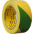定制黄绿C警示胶带双色斜纹斑马线地标贴地面标识划线定位划分区域 黄绿48mm*33米