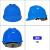 希凡里安全帽男工地领导ABS国标定制logo印字工程电工白色头盔夏季 YD-V蓝色 V型不带孔(旋钮帽衬)