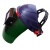 成楷科技（CK-Tech）CKL-3116BL 自动变光电焊面罩 头戴式焊帽 焊工电焊防护面屏 蓝色1套