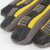 代尔塔 DELTAPLUS  209900全能手套耐切割耐磨可调节设计户外运动石油等防护手套 黄黑色 9码 1副