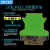 ZDCEE UK黄绿双色接地端子USLKG10端子排UK-10JD导轨式PE接地10mm USLKG10 10片
