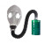 护力盾 MF1（59式鬼脸面具）面具+导气管+7号过滤罐 工厂车间过滤防护面具 可替换滤芯防毒面具套装