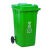 大号垃圾桶 户外加厚 塑料带盖 挂车翻盖垃圾桶 单位个 绿色240L挂车款
