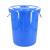 大号加厚塑料圆桶 圆形收纳桶 大容量水桶垃圾桶 白色无盖100L