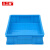 久工保 蓝色可堆叠塑料箱小型电子元件工具箱 JGB-ZZX009 （个） （378*278*83mm）  蓝色