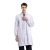 劳保佳 医院药店实验室药品食品厂用白大褂 可定制logo 女款长袖（松紧袖口） 白色 XL（170-175）