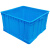 塑料周转箱方箱加厚工具箱正方形1号运输收纳箱零件盒五金框筐盒 1号方箱：35.5*35.5*10.5cm