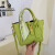 袋鼠（KANGAROO）包包女包夏季韩版新款小众通勤斜挎包简约质感时尚休闲手提包潮 绿色