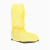 埠帝酸碱鞋套化工化学品液体实验防护防硫酸防酸碱鞋套靴套pvc危化品 黄色防化鞋套（1双） 更大码