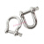 适用304不锈钢d型卸扣u型弓形马蹄扣起重吊装工具吊环锁扣卡环连 M20(D型)