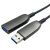 usb3.0光纤线转MICROB数据延长线百米无损传输纯光纤连接线5M10米 USB3.0 A转MicroB光纤线 5m
