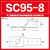 SC95-8-10-12-14-16铜接线端子窥口铜鼻子电缆接头铜线耳95平方 SC95-8(95平方 M8