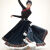 杜香格一片式半身裙新款藏族舞蹈演出服学生艺考服装练习裙广场舞民族风 藏青色360度单裙 M