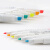斑马牌（ZEBRA） 新色淡色系列大小双头荧光笔标记笔记号wkt7手账用 淡色5色套装 1支装