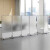 PULIJIE 办公室移动屏风工厂车间隔断墙亚克力透明隔板公司折叠推拉活动墙 (1米宽*2米高)透明单块款