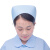 护士帽女白色蓝色圆帽浅蓝色调节医生粉色小号绿色燕尾帽子帽 蓝色横一杠