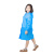 钢米 防暴雨随身携带轻便EVA非一次性连体雨衣 学生雨衣束口蓝色（10件)3540415