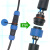 定制适用免焊对接防水航空插头插座接头公母对插电线电缆快速接线芯连接器 LD16对接单个插座 【需备注