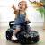 CLCEY儿童电动滑行车四轮汽车男女宝宝1-5扭扭车小孩可坐人玩具电瓶车 黑色 滑行款