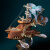 梦不落奇幻飞船3D立体拼图diy手工艺品木质拼装模型套材 奇幻飞船《海底两万里》太空灰 +