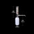 希万辉 套筒式可调定量加液器透明棕色玻璃加液瓶塑料套装 加液器配白色塑料瓶（250ml）