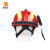 德联泰 消防头盔 F2抢险救援头盔地震救助防护安全帽 头盔+护目镜+强光手电