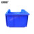 安赛瑞 斜口组合式零件盒 加厚物料存储盒 工具螺丝元件配件塑料分类盒450×200×180mm 蓝色（1个装） 200463