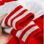 卡宝兰 拼色加绒棒球服团体服班服工装外套工服卫衣秋冬 红色拼灰色 XL 