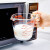 PYREX康宁pyrex玻璃量杯耐热玻璃杯带刻度水杯 家用儿童牛奶杯烘培量杯 橘色量杯250ml