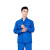 苏识 NWZG-LB036 电工防烫阻燃劳保服工作服套装（可加标）件 蓝色 XL