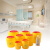 小型垃圾桶盒锐器盒一次性废物圆形黄色方形针头利器医院 圆形0.5L