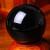 【京品优选】捡漏 黑曜石球摆件黑水晶球摆件 精选纯黑直径3CM