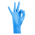 乌斯京一次性手套专用厨房餐饮加厚耐用防水防油耐酸PVC透明丁晴 蓝色合成（微弹力 标准型）100只/盒 大码