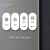 黑白亚克力标识牌推拉WIFI移门牌创意标示牌简约温馨提示墙贴定制 白色-横版拉 11x5cm