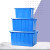 欧杜 加厚塑料水箱长方形蓄水储物箱养鱼卖鱼泡瓷砖方桶大号大容量 蓝200水箱