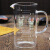 高硼硅耐热玻璃不腐蚀带刻度杯计量杯烧杯厨房烘焙明火加热微波定制 250ml(平盖款) 赠杯刷