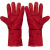 齐力安 焊接手套 加厚耐磨防火花手套 33CM红色牛皮电焊手套
