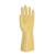 金诗洛 KSL058 橡胶手套 加厚耐磨耐用清洁擦车工业劳保手套 塑料手套防滑 黄色1副 M