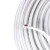 起帆(QIFAN) 电线电缆 BVVB2芯国标明装二芯铜芯扁形硬护套线白色100米长  单位：卷 BVVB2*4平方 20天发货