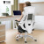 习格(XIGE)电脑椅家用人体工学转椅舒适电竞椅游戏椅老板椅子靠背办公椅可躺午睡椅子 白框（带搁脚）