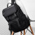 Walker Shop品牌双肩包男2024款防泼水旅行包袋韩版休闲学生书包电脑包背包男 黑色