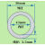 唄硶硅胶O型圈外径50-68*线径3.5硅胶密封圈食品耐高压水油封胶垫 外径50*3.5【5个】